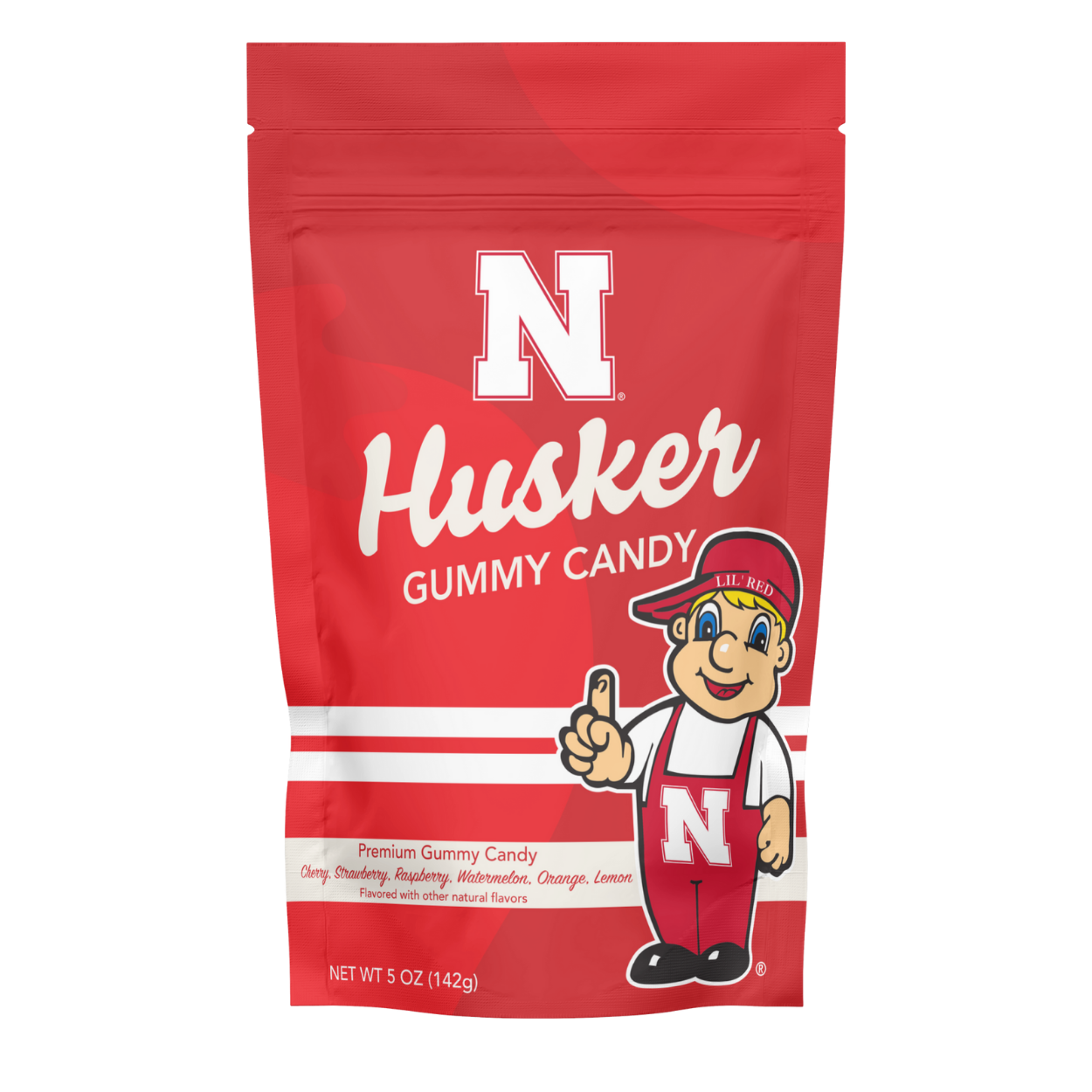 Husker Gummy Candy - Officially Licensed- Mixed Fruit Flavors