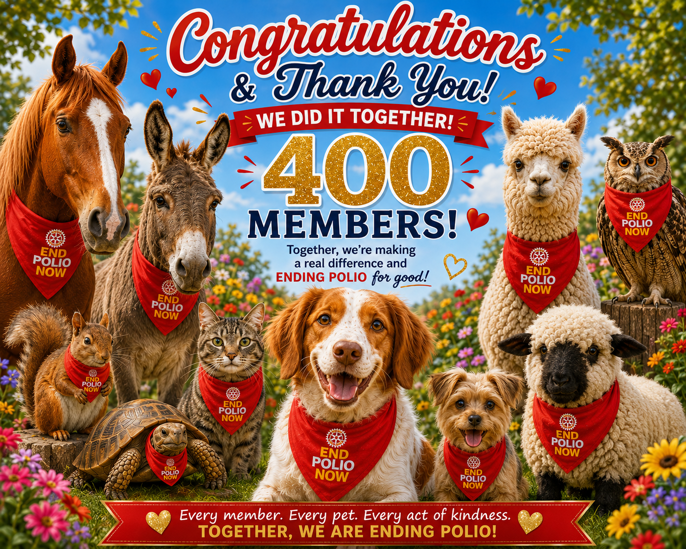 400 Members, One Incredible Mission: Thank You, Kennel Klub Family!
