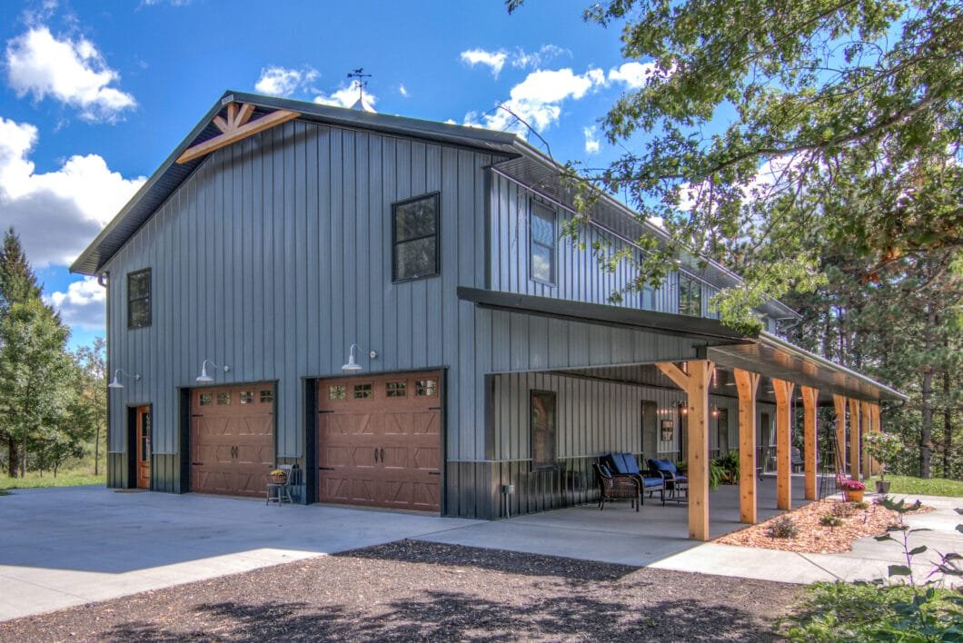 Modern barndominium