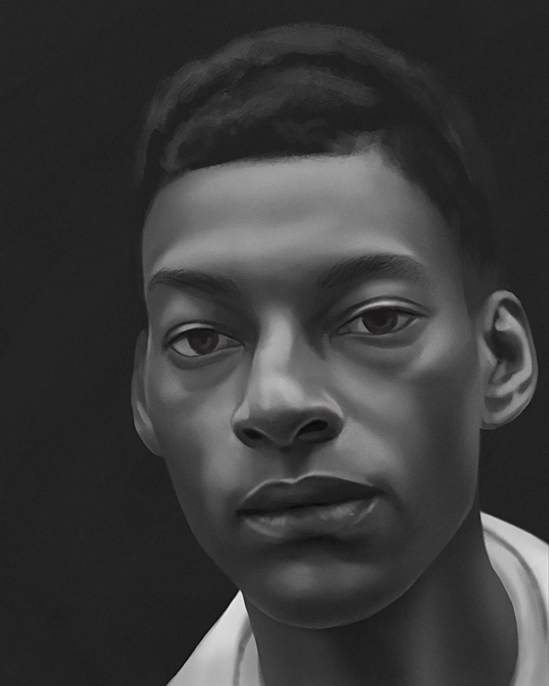 How many B&amp;W portrait can one person do really ? 🤔
.
. 
#digitalart #digitalpainting #portrait #digitalartist #photostudy #art_realism #photoshopartist #photoshop #painting #portraitpainting #womenwithpencils #artstudy #blackandwhite