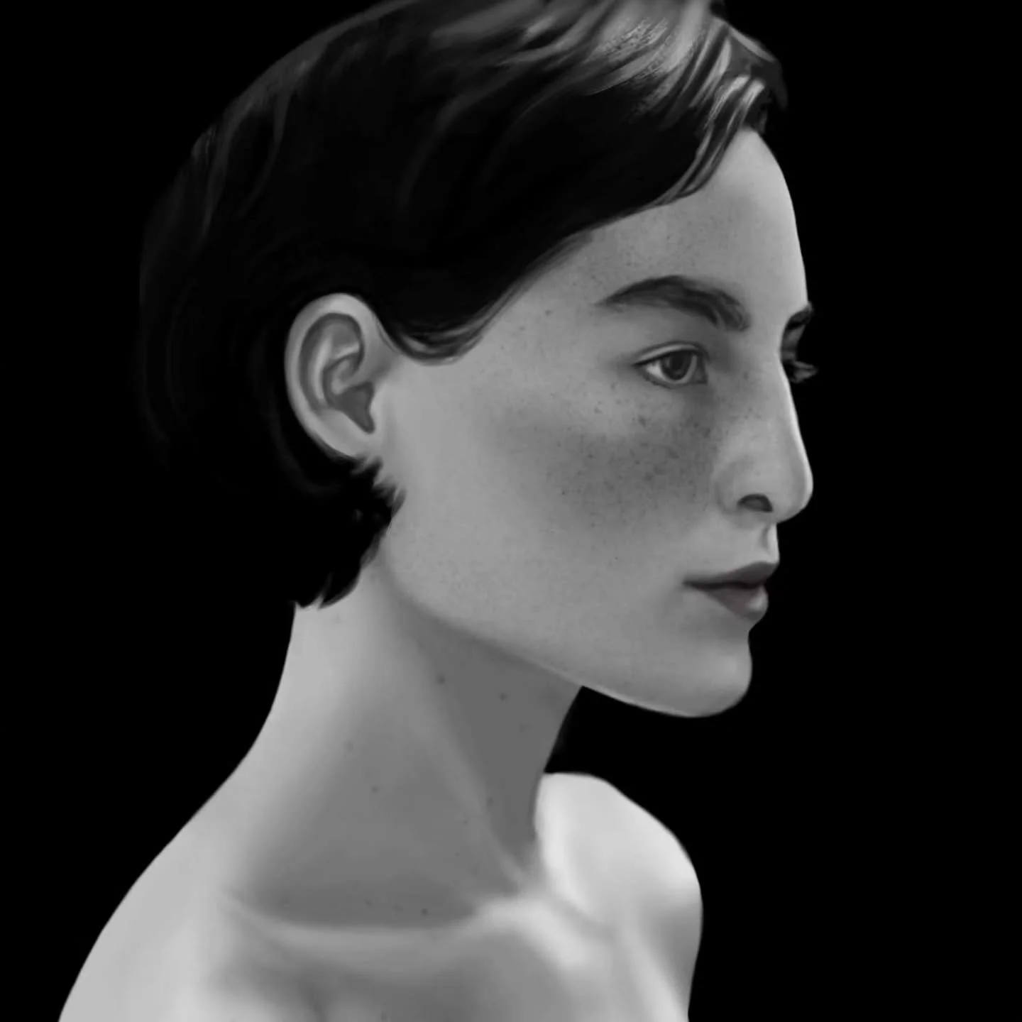 Hi 👋😊
Haven't posted in years. Am I back to posting regularly? Who knows. 

Here is a study for you :)

See you in (hopefully) less than 4 years.

#digitalart #digitalpainting #portrait #digitalartist #photostudy #art_realism #photoshopartist #phot