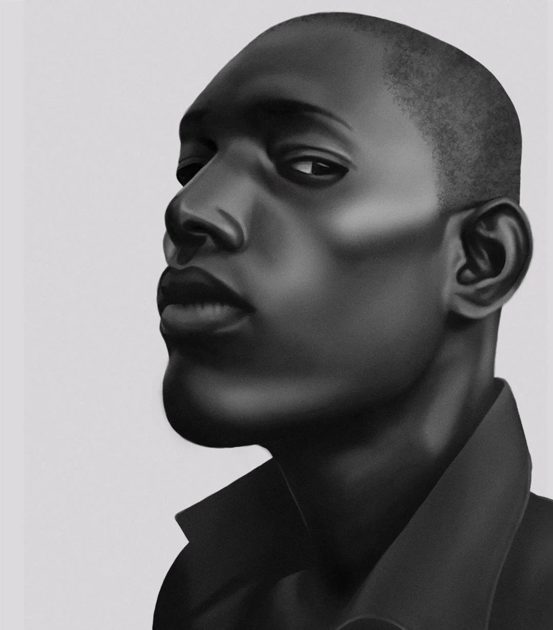 Back with a black and white photo ⁠study :)
.⁠
Photo ref is from @ernstcoppejans
.⁠
#photostudy #art_realism #hyperrealism #realism #realistic #hyperrealistic #portrait #instaart #artist #painting #artwork #artoftheday #instaartist #digitalart #digit