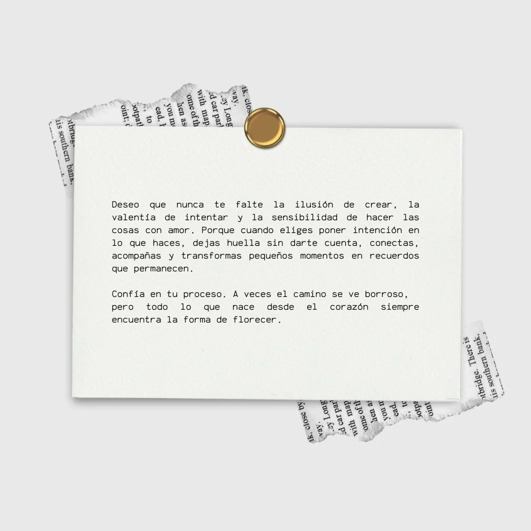 Conf&iacute;a en tu proceso. A veces el camino se ve borroso,
pero todo lo que nace desde el coraz&oacute;n siempre encuentra la forma de florecer. 💫

▫️Visita nuestra tienda en l&iacute;nea o escr&iacute;benos por WhatsApp y conoce nuestra colecci&