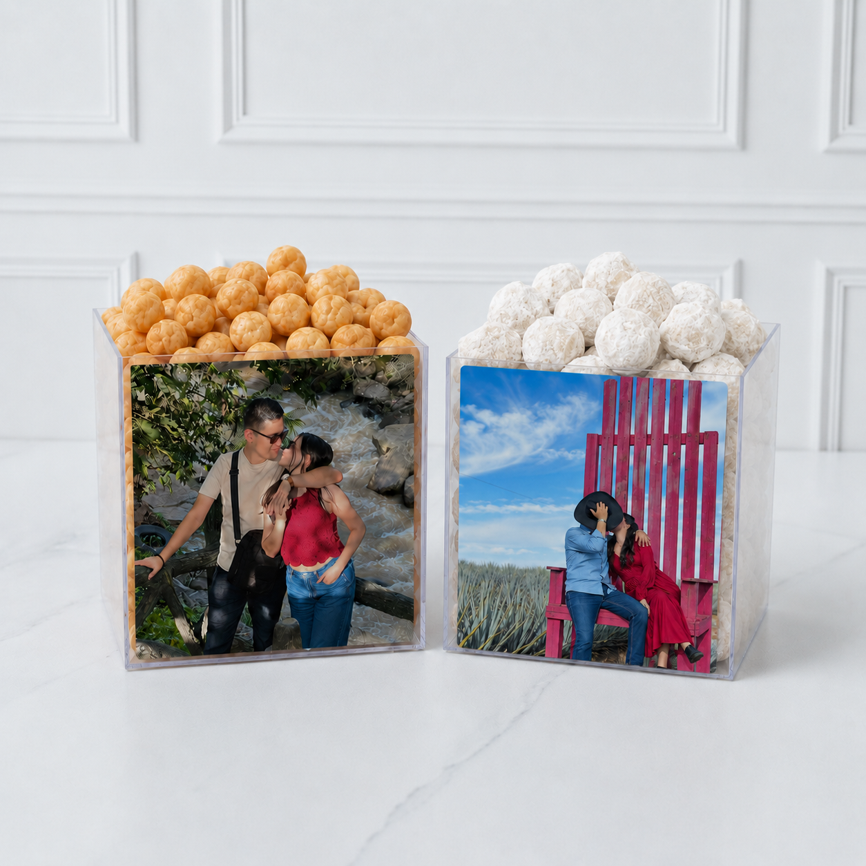 Agrega fotos en los snacks.