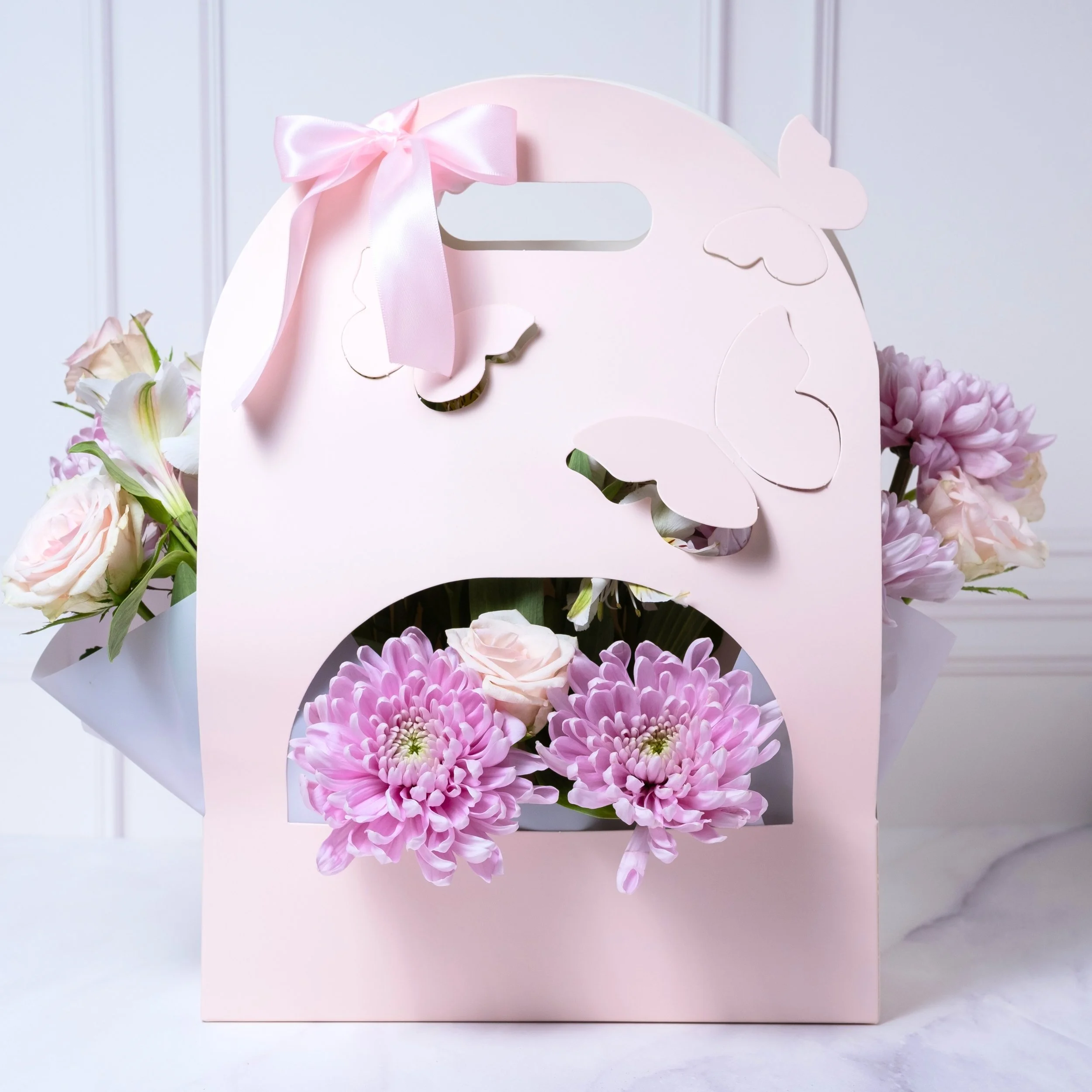 Canasta Floral (Mariposas)