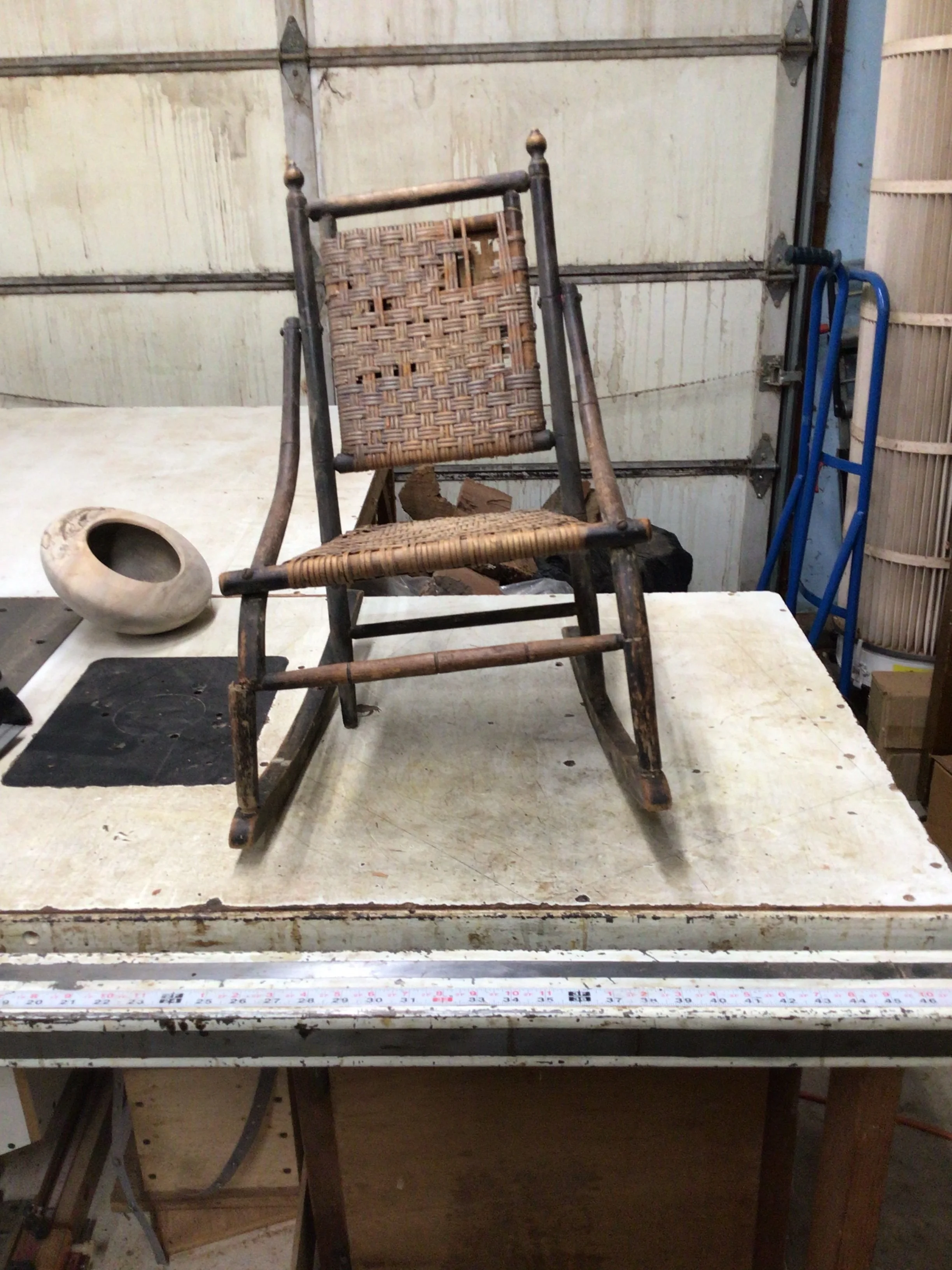 Antique Rocking Chair, before