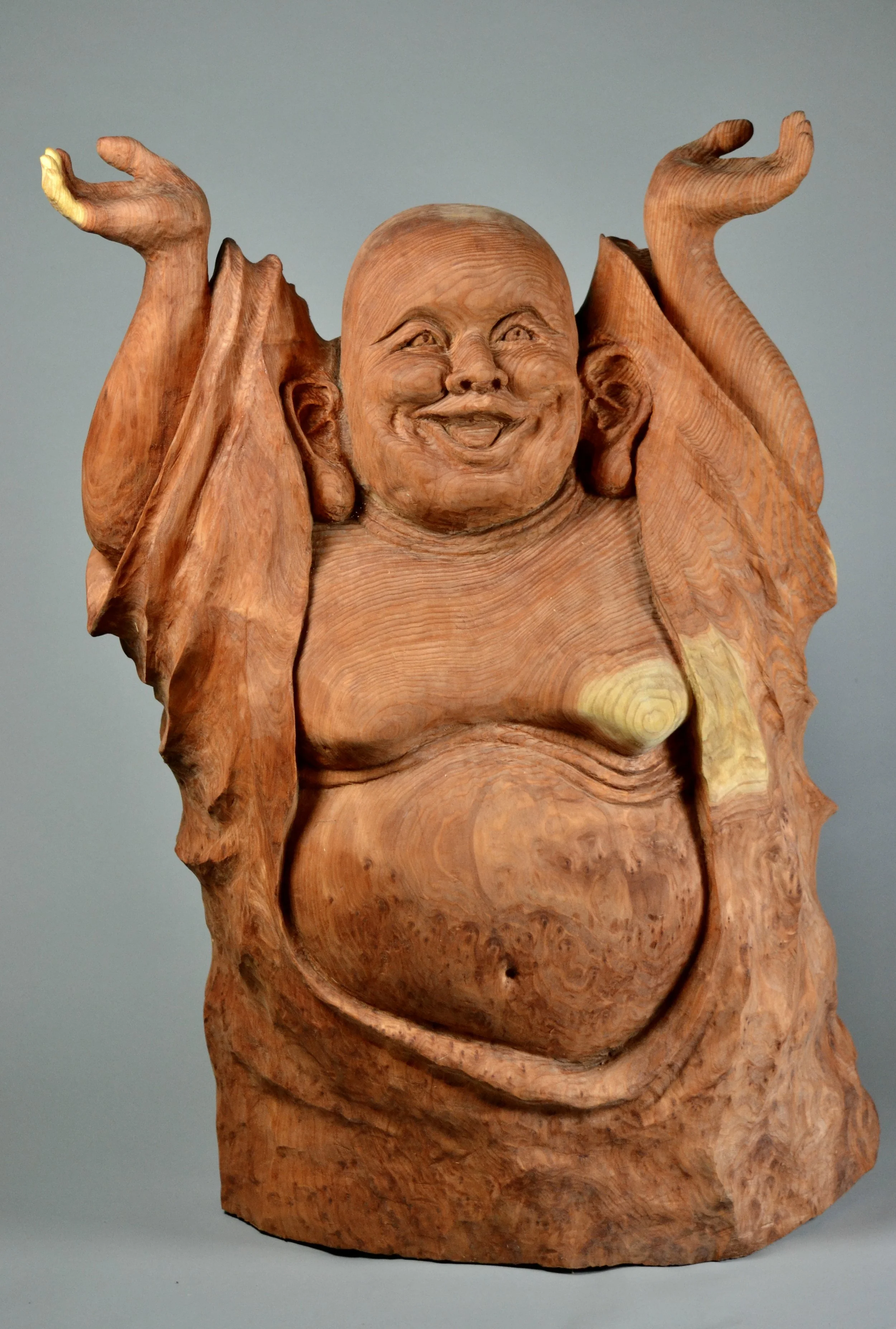 Second Buddha, Redwood, 36"