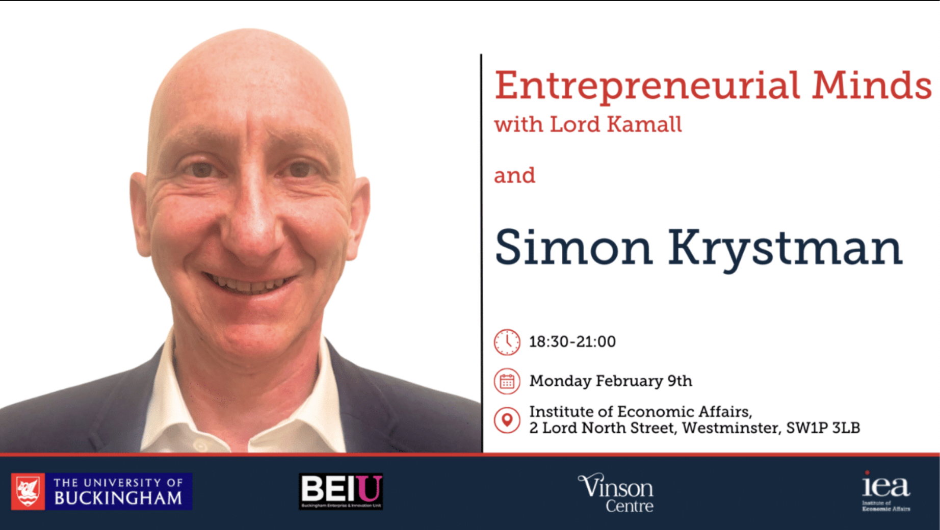 Entrepreneurial Minds with Lord Kamall and Simon Krystman