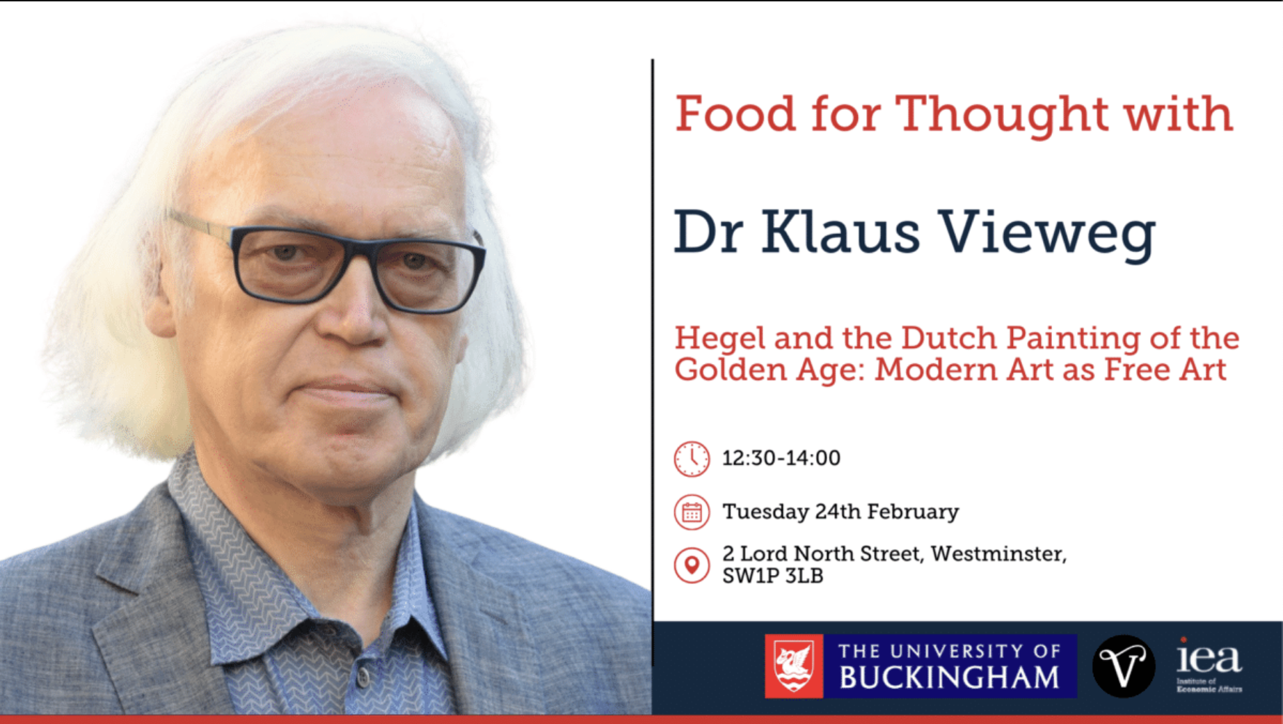 Food for Thought with Dr Klaus Vieweg
