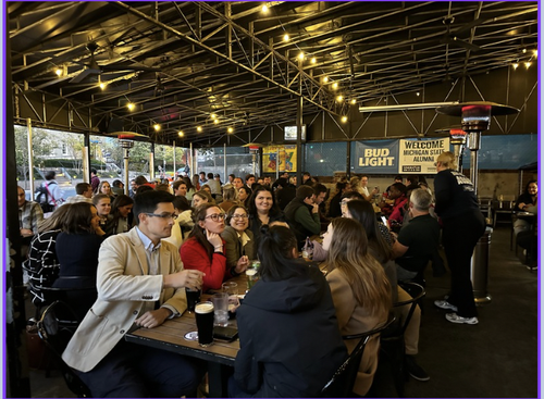 Happy hour crowd at a Union Pub CNCT event
