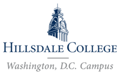 Hillsdale College Washington D.C. Campus logo with a building illustration