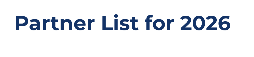Partner List for 2026