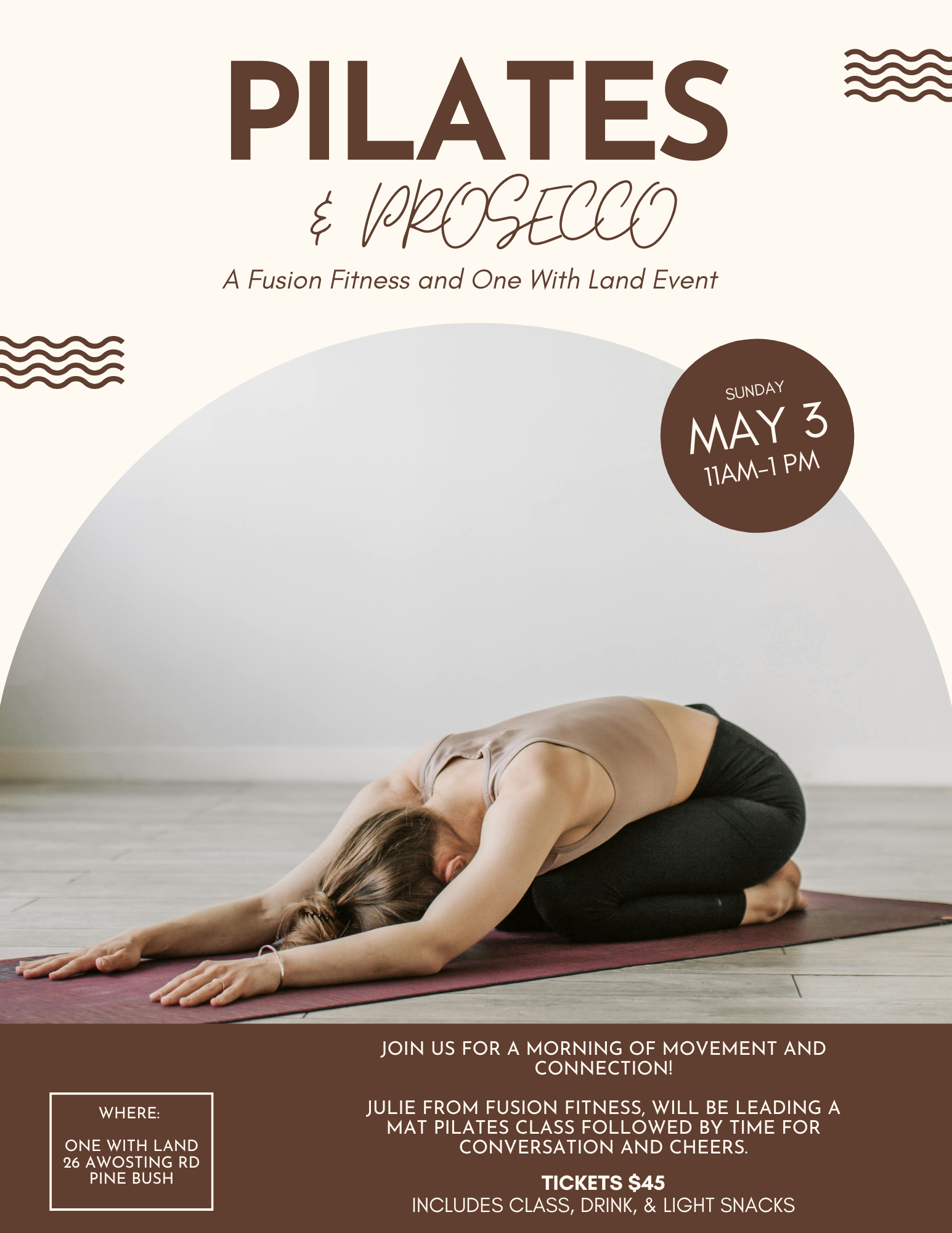 Brown Modern Simple Pilates Flyer.png