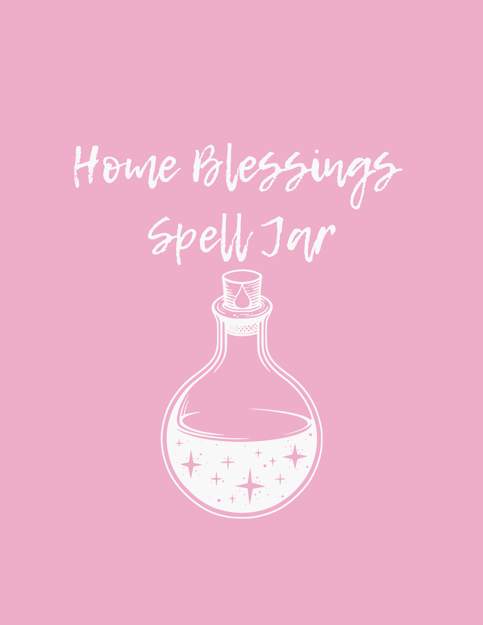 Home Blessings Spell Jar