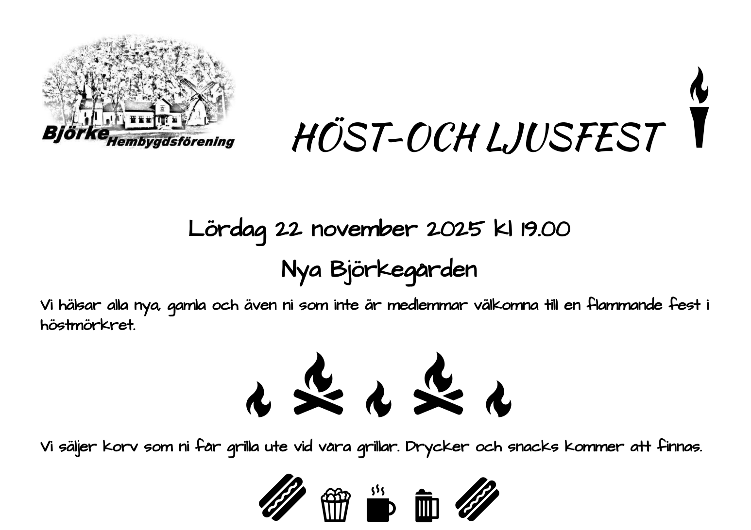 Höst-och ljusfest - Nya Björkegården