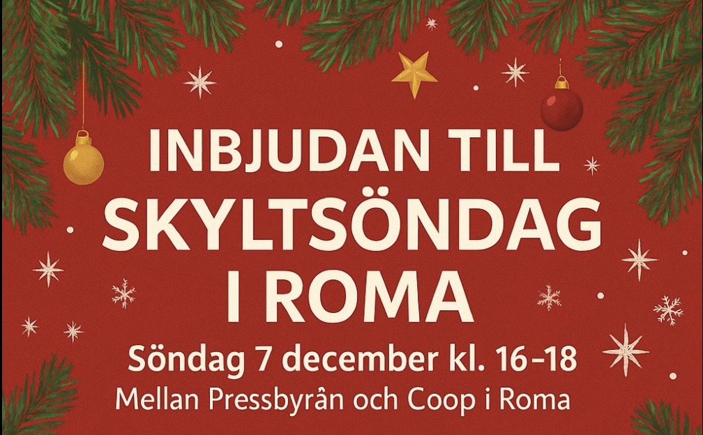 Skyltsöndag i Roma