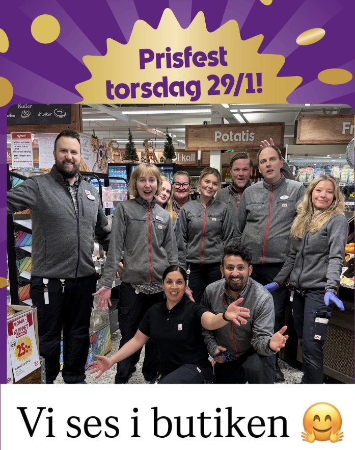 Prisfest på ICA Roma!