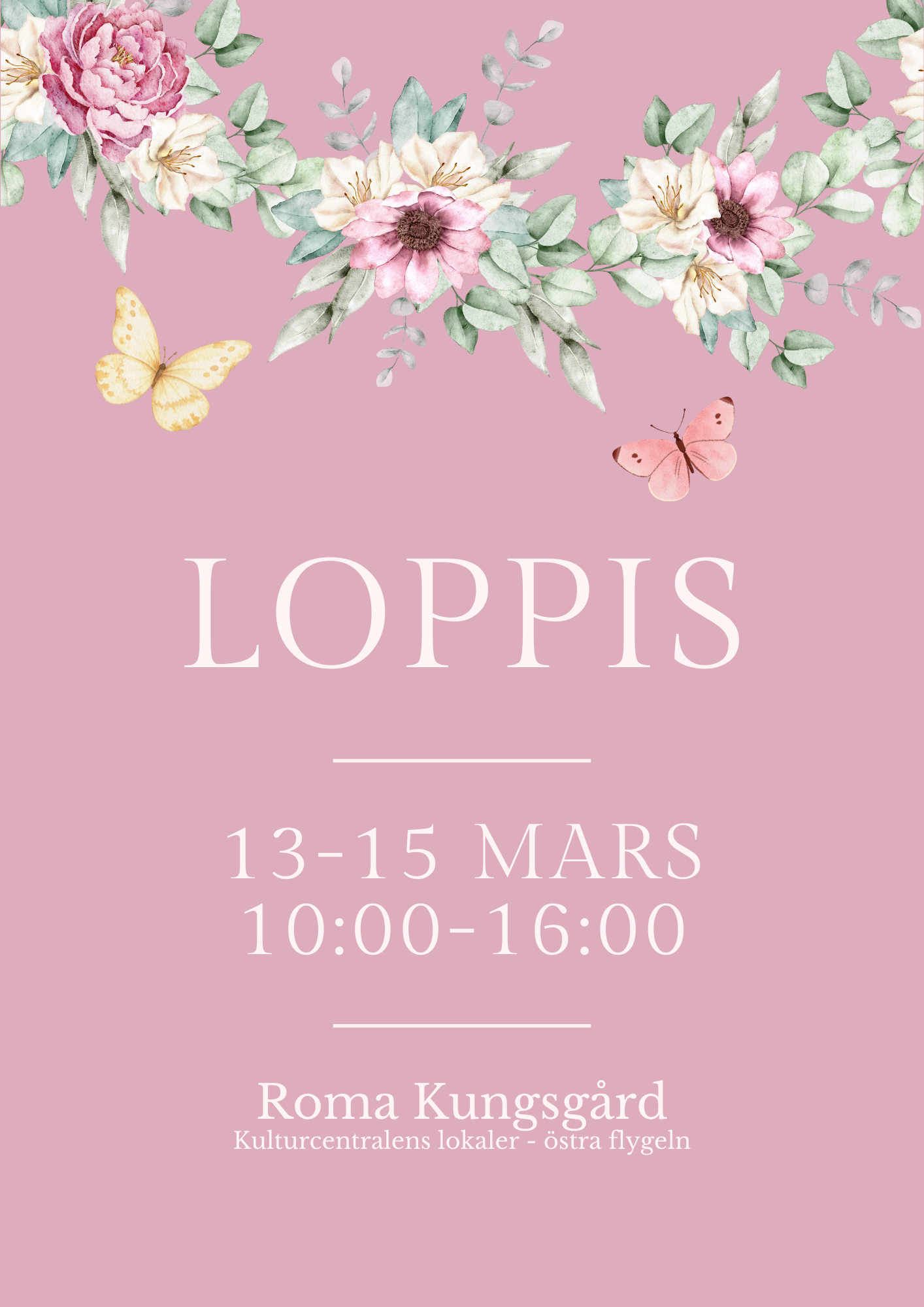 Loppis på Roma Kungsgård! 