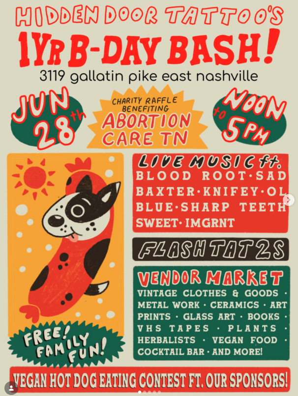 Hidden Door Tattoo's 1-Year Birthday Bash