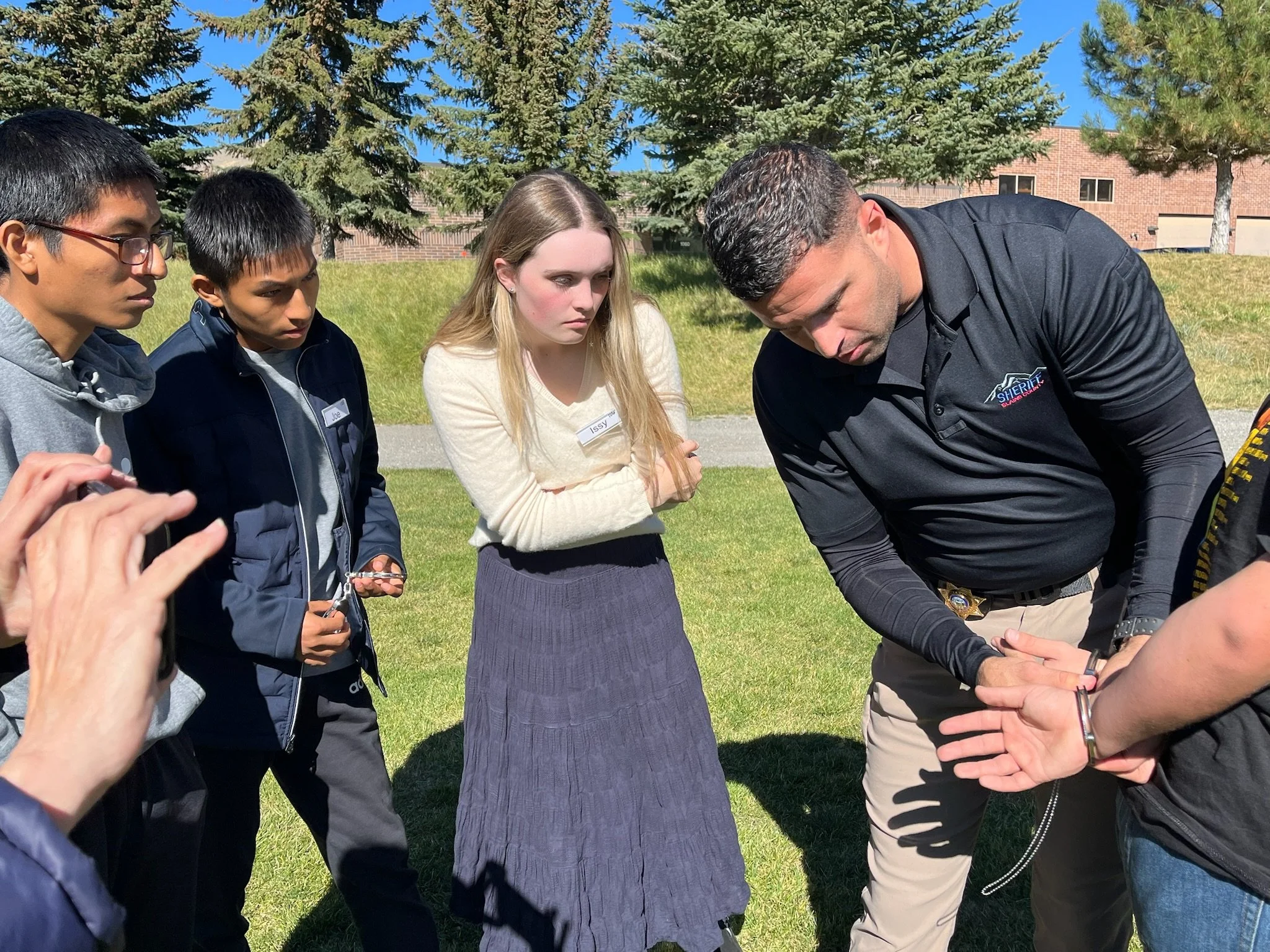 Students Consider Cuffing Themselves to Law Enforcement Careers