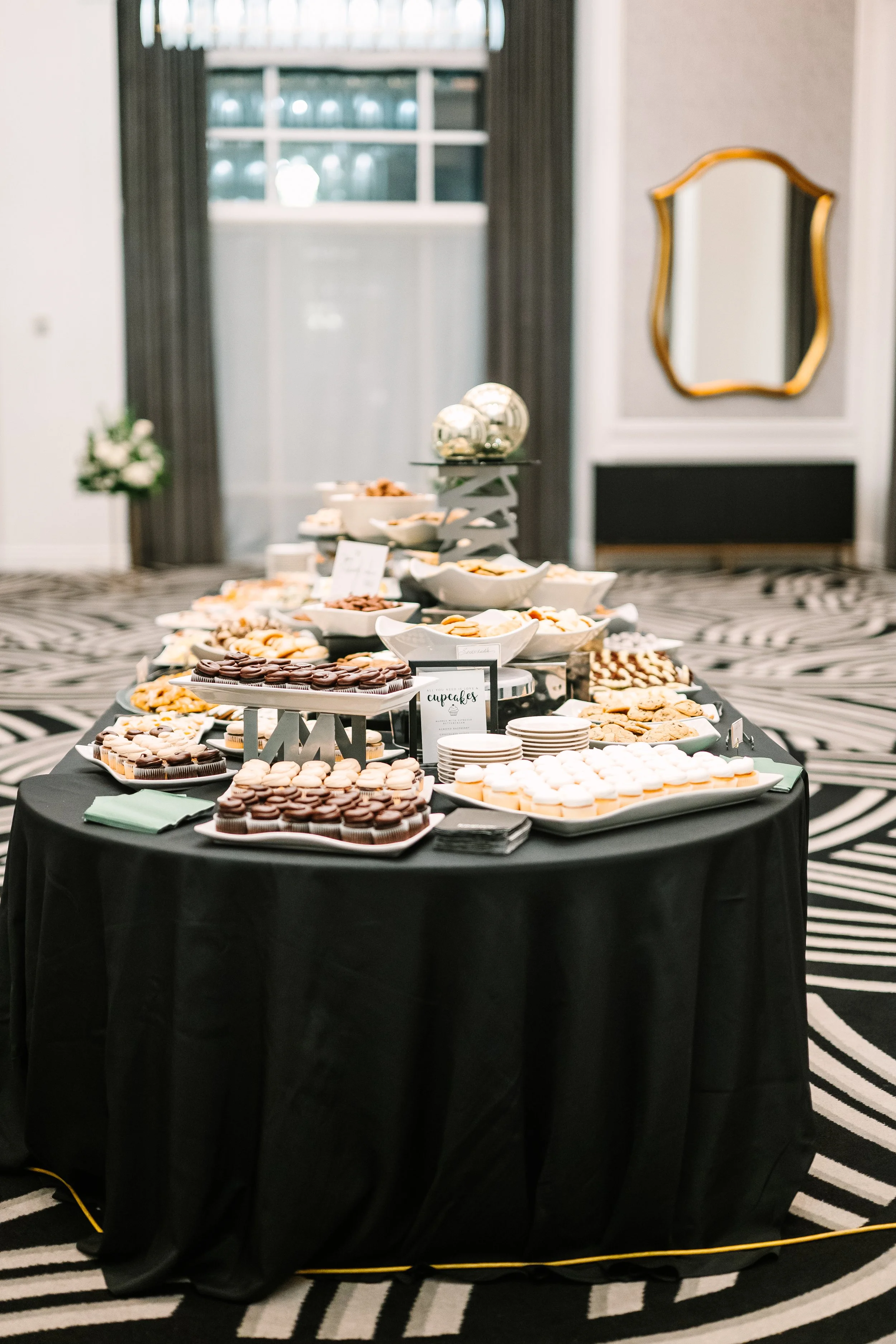 Detail shot of the infamous Pittsburgh Cookie Table at Hotel Monaco.