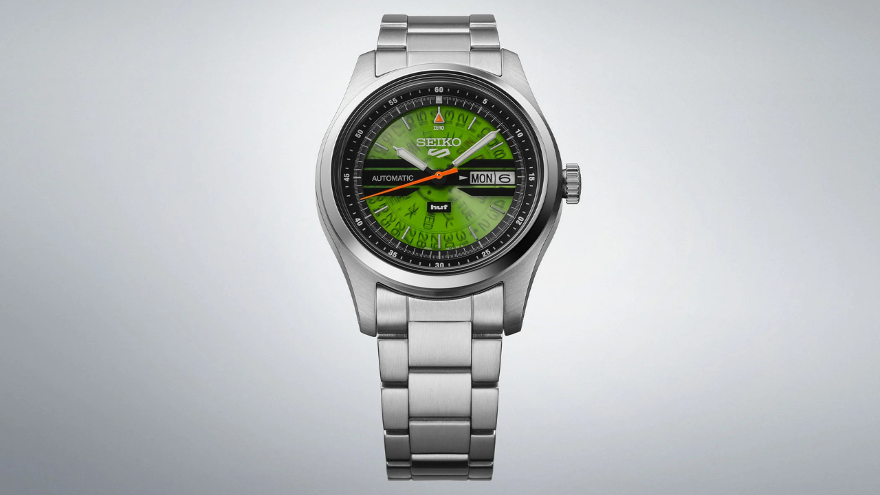 Seiko apresenta 5 Sports HUF Limited Edition SRPM09, edição inspirada no Time Sonar dos anos 1970