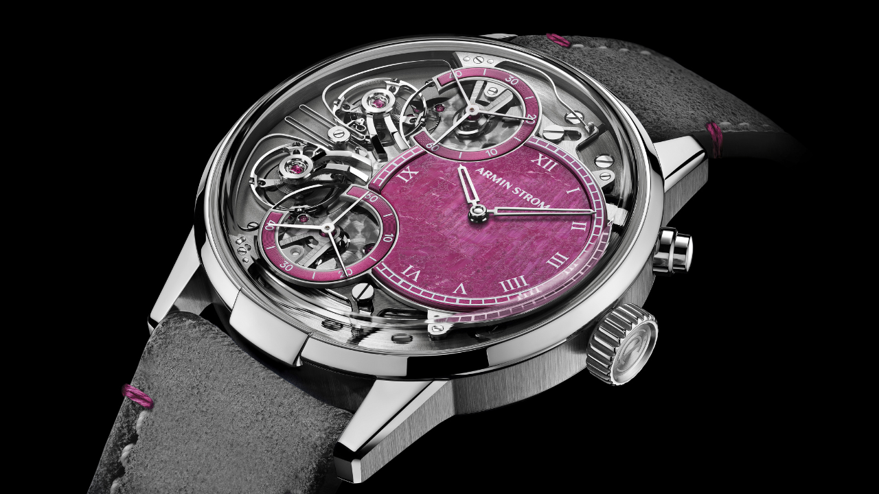 Armin Strom apresenta o Mirrored Force Resonance Ruby com mostrador em pedra natural