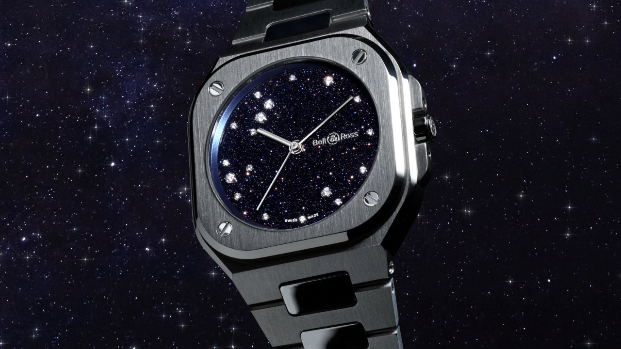 Bell &amp; Ross BR-05 36mm Blue Diamond Eagle: aventurina e a constelação da Águia