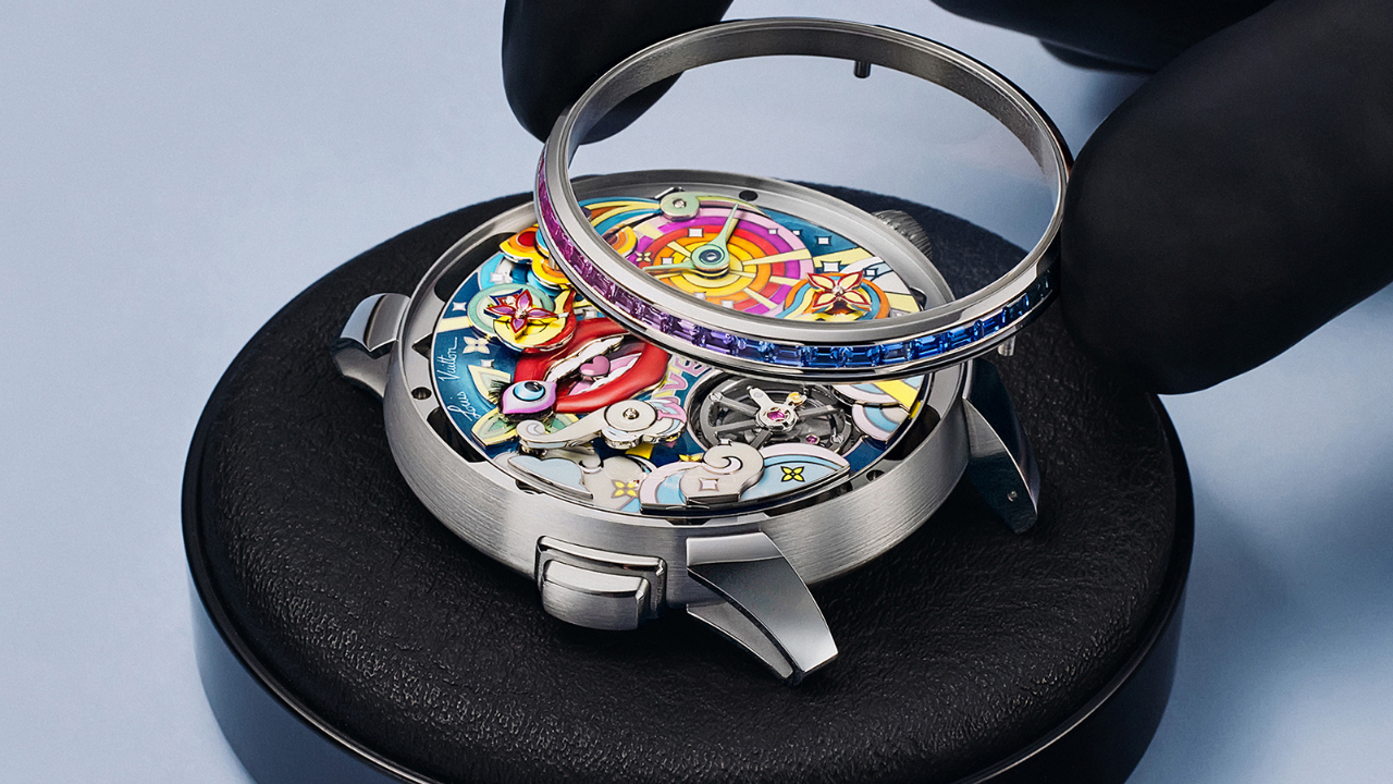 Louis Vuitton Tambour Taiko Arty Automata: sete animações, esmalte grand feu e tourbillon volante