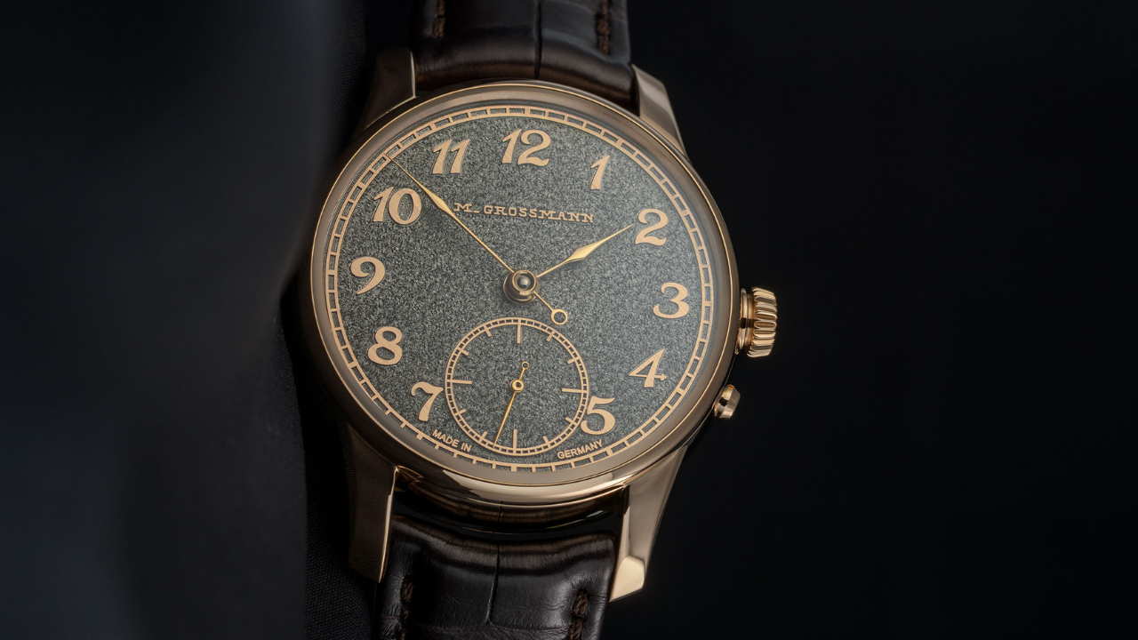 Moritz Grossmann Tremblage Gold: mostrador em ouro maciço gravado à mão para os 200 anos do relojoeiro