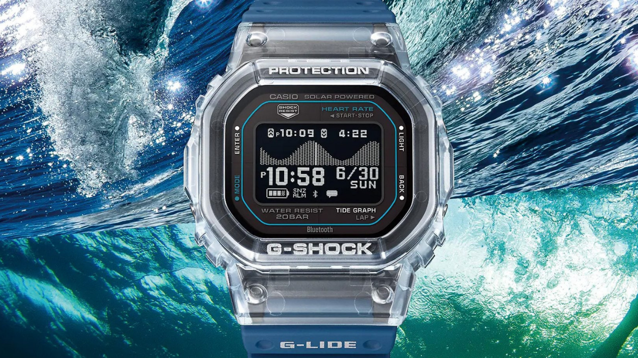 G-Shock G-Lide GBX-H5600: o primeiro G-Lide com monitor cardíaco une surf e fitness