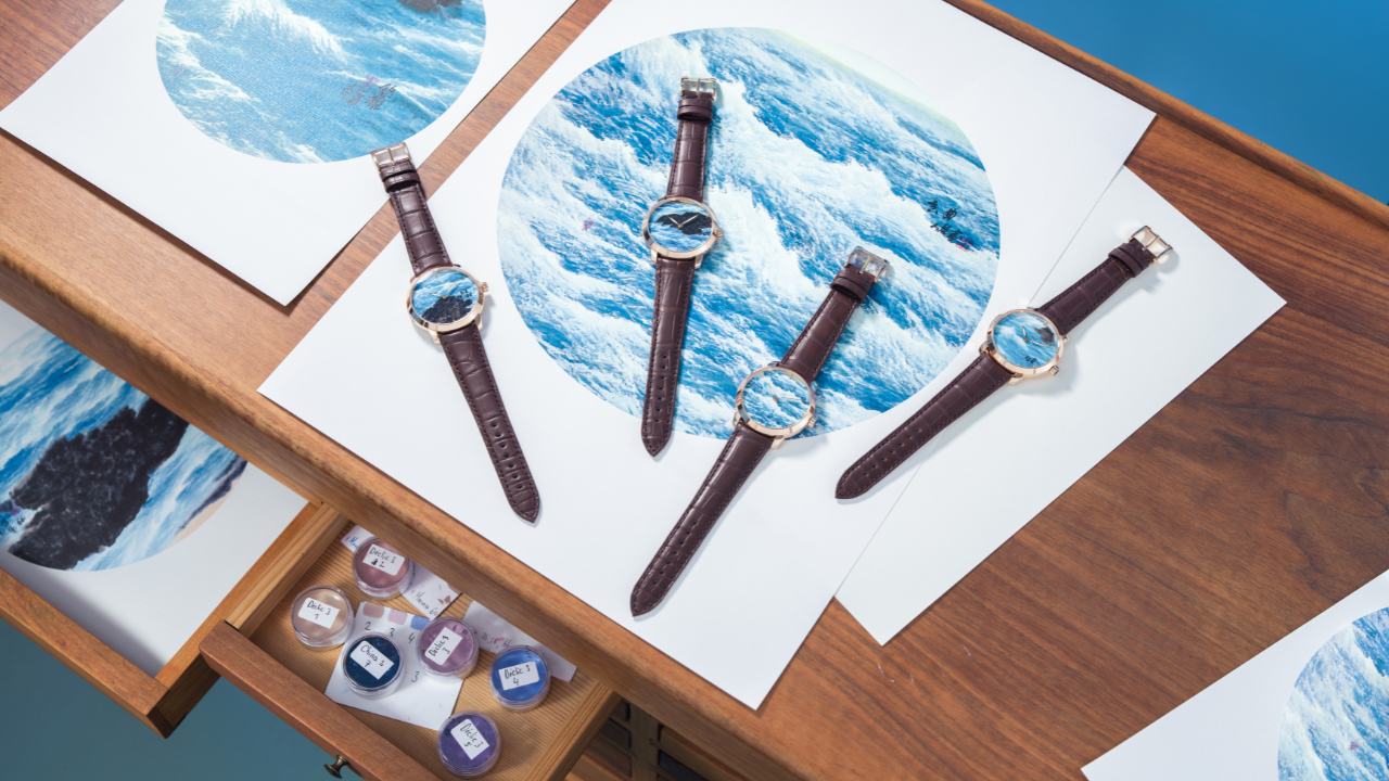 Ulysse Nardin Classico Rendao Liu "Make Waves": quatro estados de ser, pintados à mão no mostrador