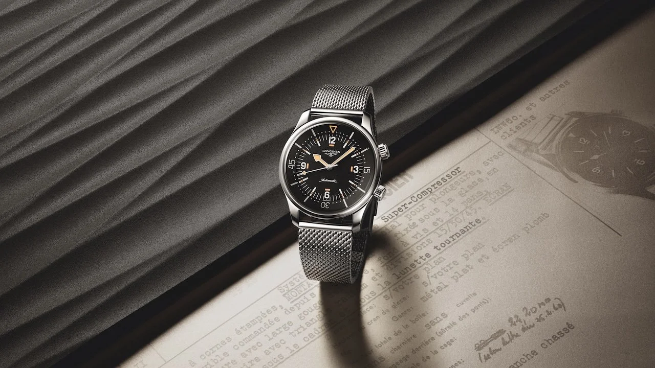 Longines Legend Diver 59: homenagem ao original de 1959 com bracelete milanês e certificação COSC