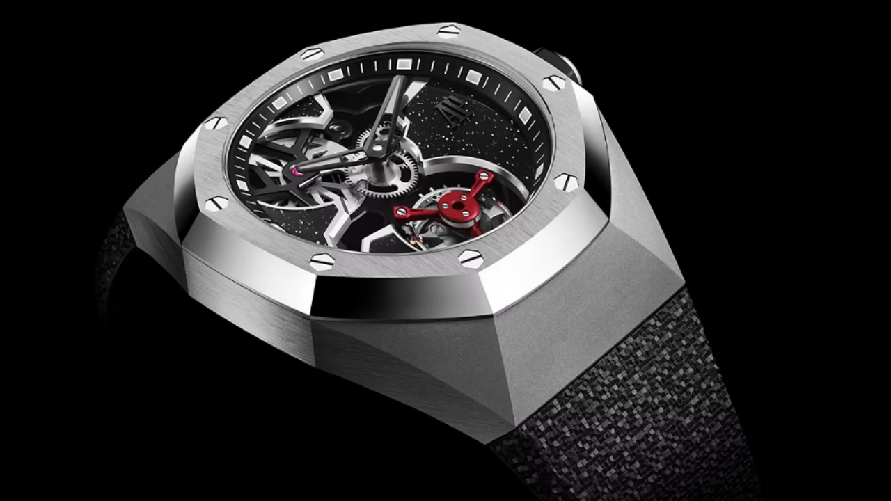 Audemars Piguet x Yoon Ahn e Verbal: Royal Oak Concept Flying Tourbillon com gaiola vermelha e aventurina