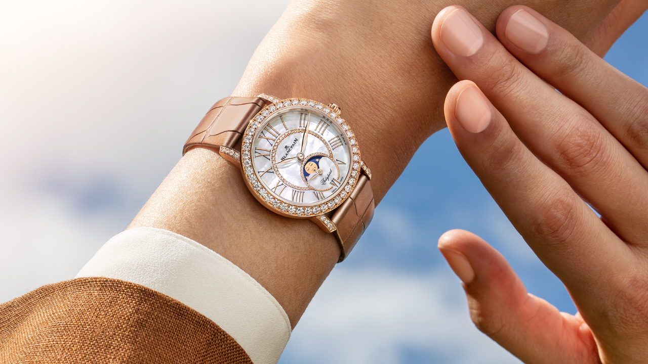 Blancpain Ladybird Colors Nude Moka: a cor da segunda pele e a nacre perlée mais rara da relojoaria