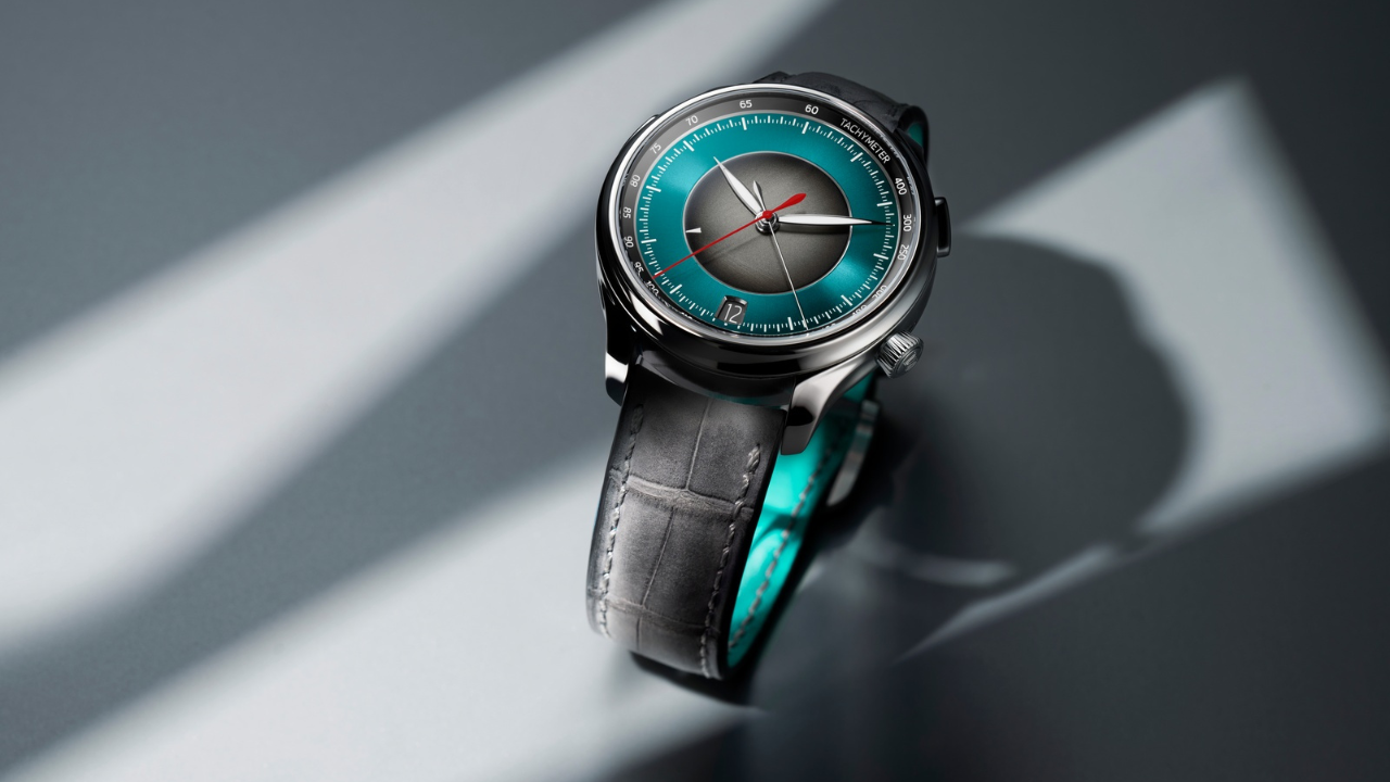 H. Moser &amp; Cie. Endeavour Flyback Chronograph Dual Time Date: cronógrafo central da Agenhor, dois fusos e zero subdials