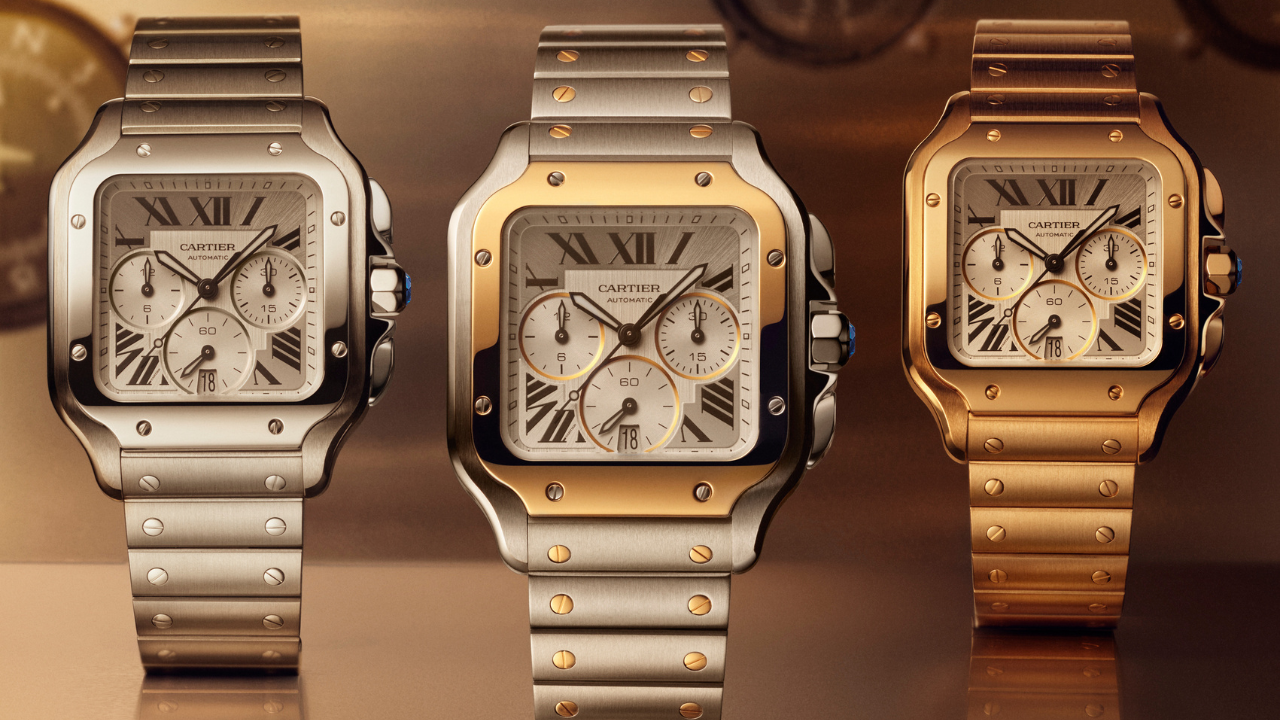Santos de Cartier Chronograph: 70 etapas de acabamento, SmartLink e o legado de quem cobriu 220 metros em 21 segundos