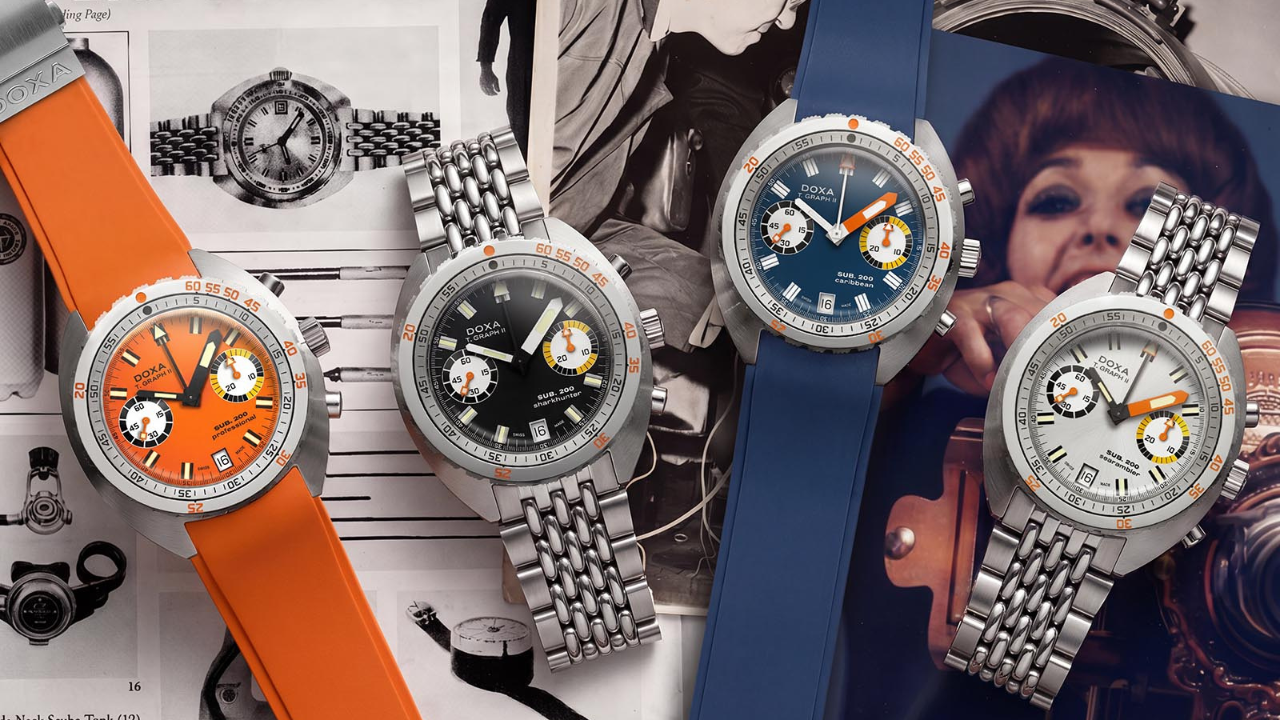 Doxa SUB 200 T.Graph II: o cronógrafo de mergulho de 1969 de volta na coleção permanente, menor e mais capaz