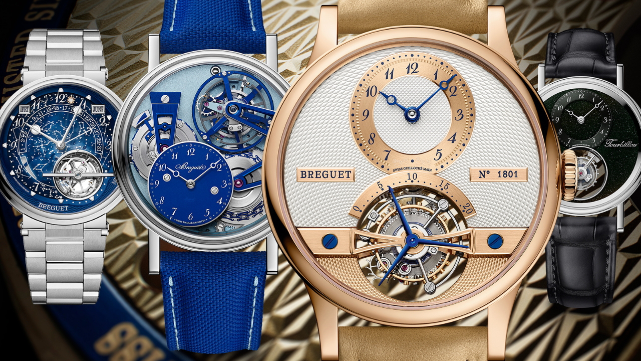 Breguet celebra 225 anos do tourbillon com quatro relógios: o sucessor do 3350, um aventurina em platina, o Marine em esmalte luminescente e o Tradition todo azul
