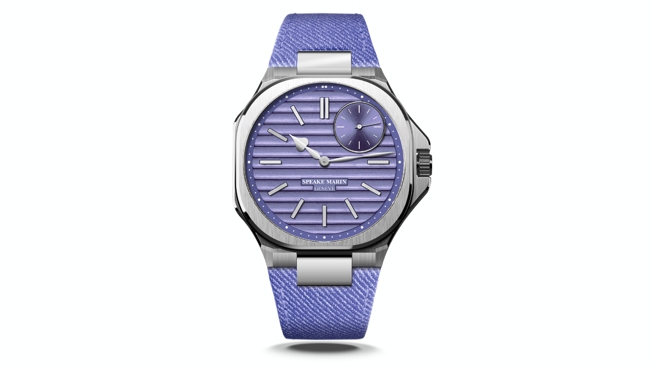 Speake Marin Ripples Portobello: lavanda, ondas gravadas à mão e o micro-rotor de tungstênio que faz caber tudo em 9,20 mm