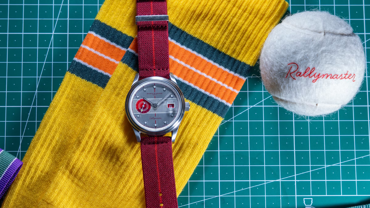 Maurice de Mauriac Rallymaster Swiss Tennis: 130 anos de tênis suíço em 130 relógios, com subdial em gradiente vermelho e 20% das vendas para desenvolvimento de jogadores