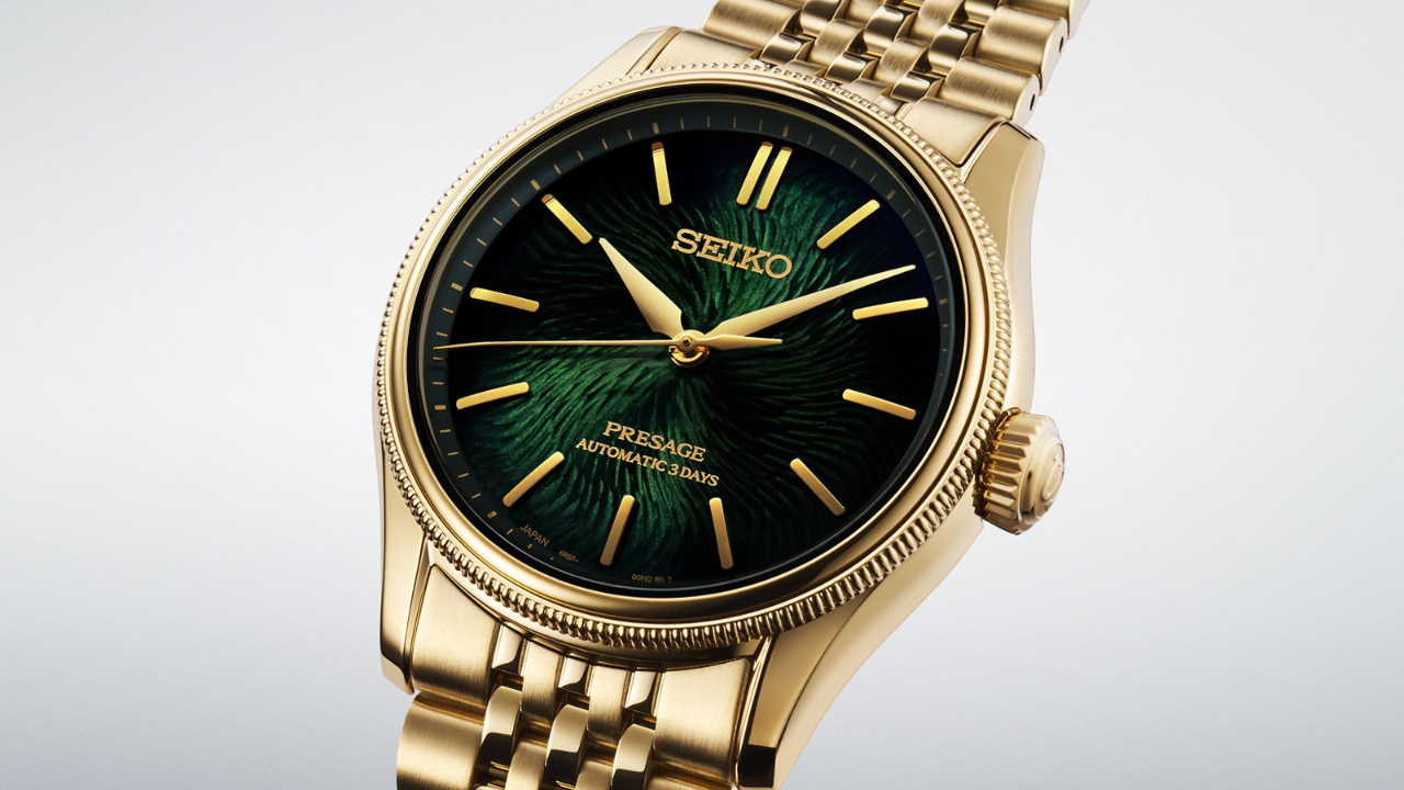 Seiko Presage x Tradman's Bonsai: verde Matsuba-iro de agulhas de pinheiro, padrão de casca em relevo e 2.000 peças do streetwear que virou arte do bonsai