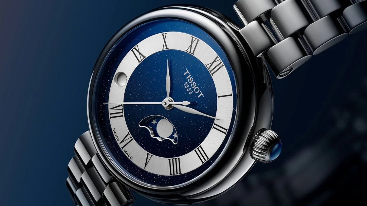 Tissot Désir Moonphase: fase lunar a 5 horas, caixa abaulada como gema lapidada e seis versões para os 100 anos do Art Déco