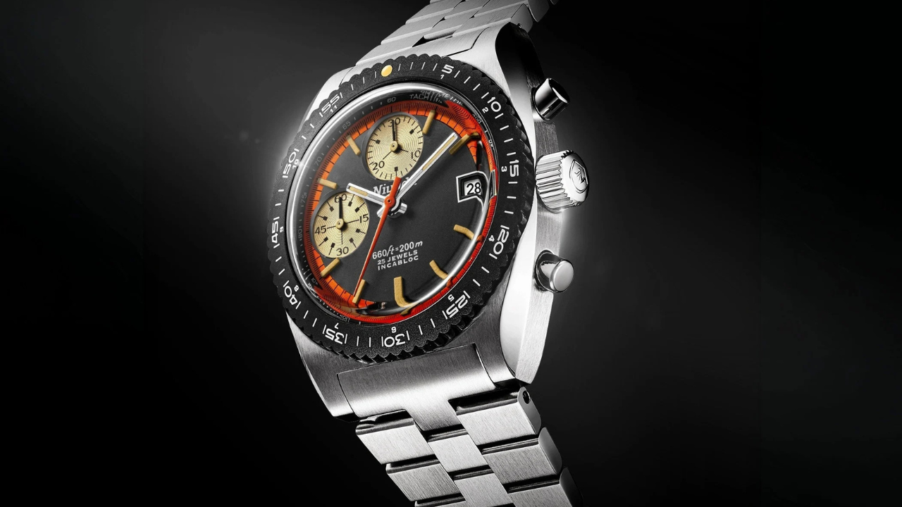 Nivada Grenchen Autochron Automatic Orange: mostrador como asfalto, anel de minutos laranja e o protótipo dos anos 1970 que ganhou um novo nome