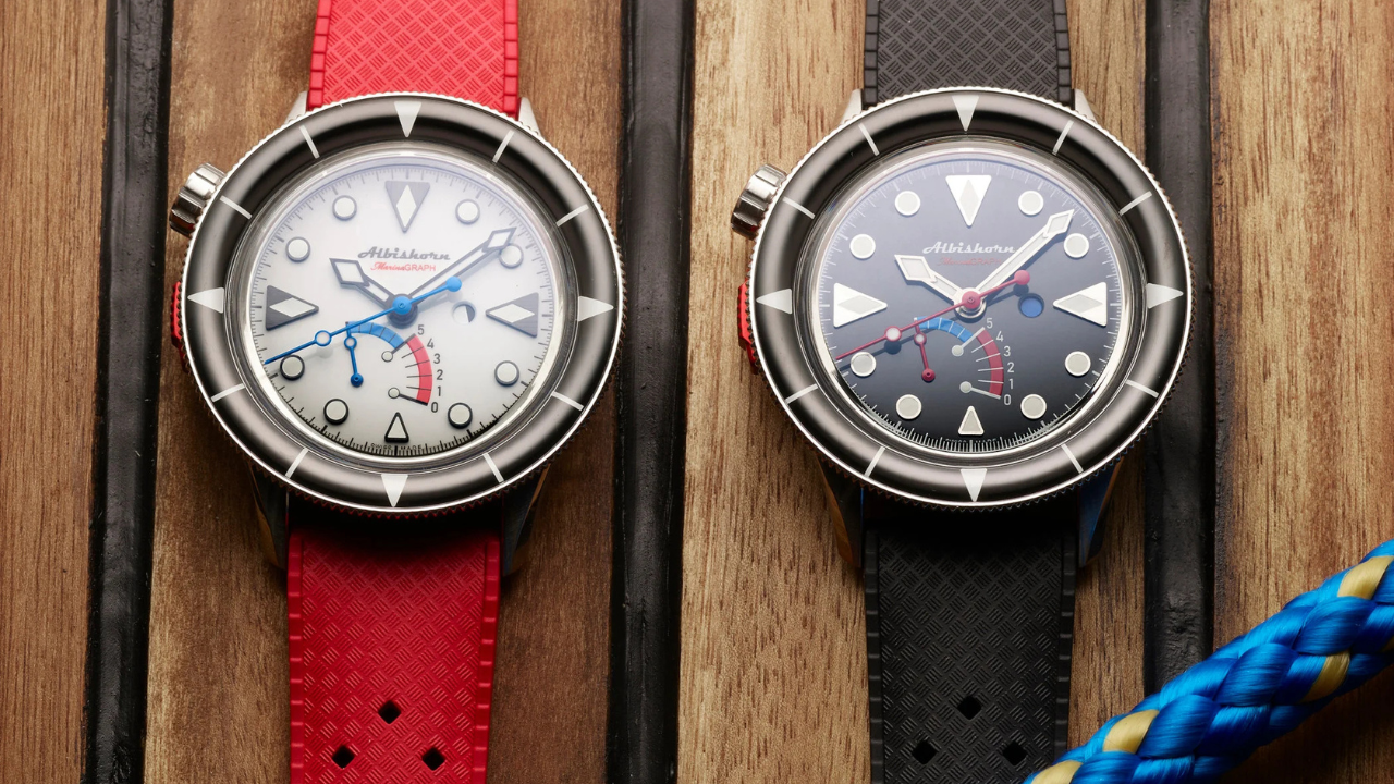 Albishorn Marinagraph Classic e Classic Fumé: contagem regressiva de regata patenteada, bezel de safira preta e 99 peças por cor para o cronógrafo que poderia ter estado a bordo da Columbia em 1958