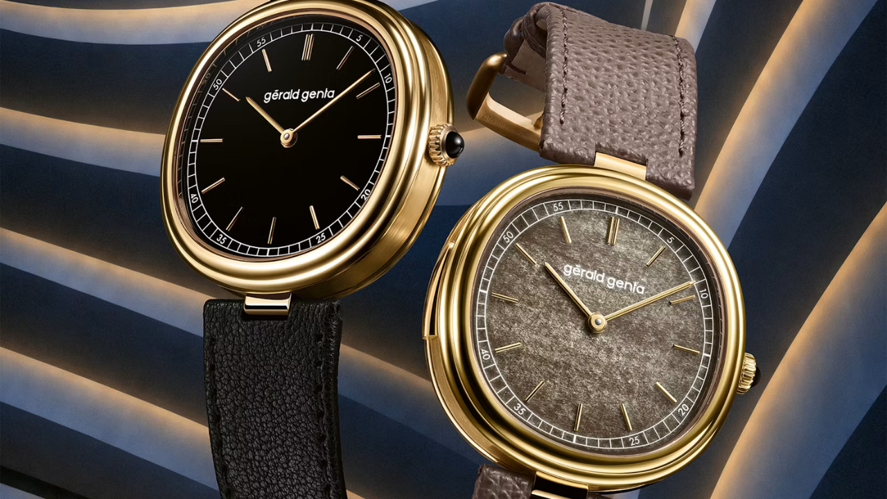 Gérald Genta Geneva Minute Repeater Golden Obsidian: vidro vulcânico dourado no mostrador, paredes de 0,6 mm e os gongos afinados à mão e ao ouvido