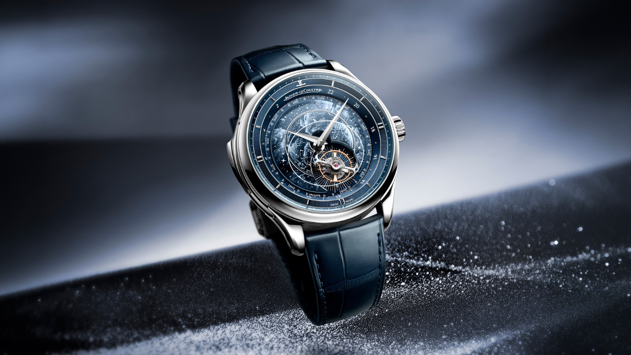 Jaeger-LeCoultre Master Hybris Artistica Calibre 945: esmalte grisaille do céu do Vale de Joux, Cosmotourbillon que orbita em um dia sideral e repetição de minutos em 5 peças