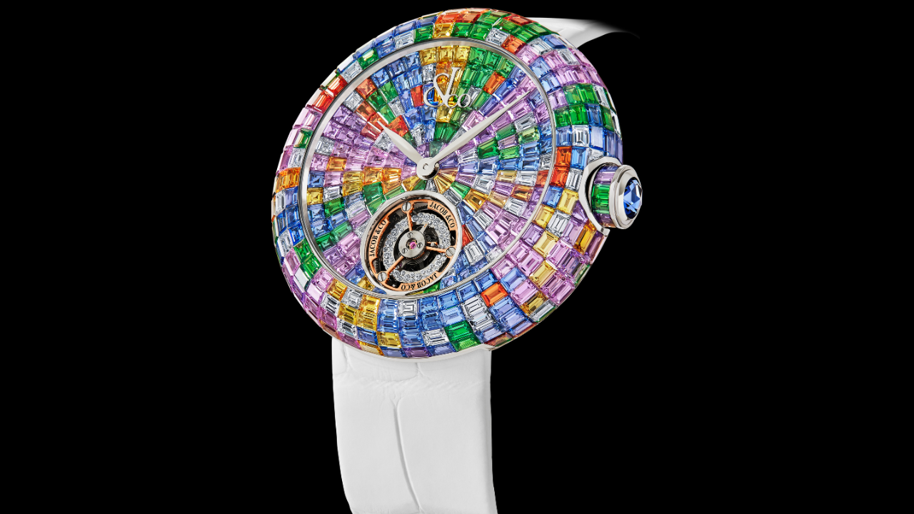 Jacob &amp; Co. Brilliant Pastel Arlequino: o primeiro balanceiro cravado de diamantes