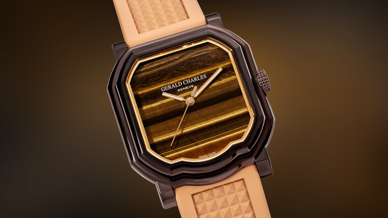 Gerald Charles doa o protótipo do Maestro 2.0 Tiger's Eye para o leilão beneficente da Christie's