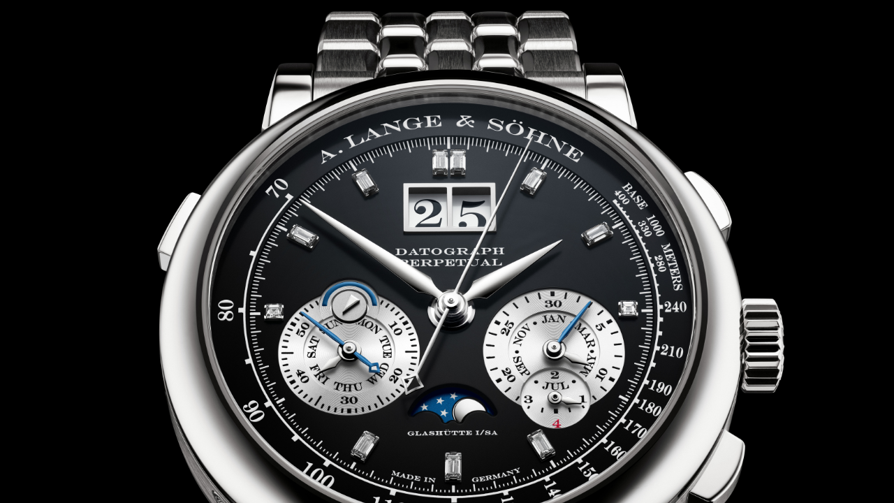 A. Lange &amp; Söhne celebra os 20 anos do Datograph Perpetual em platina com diamantes